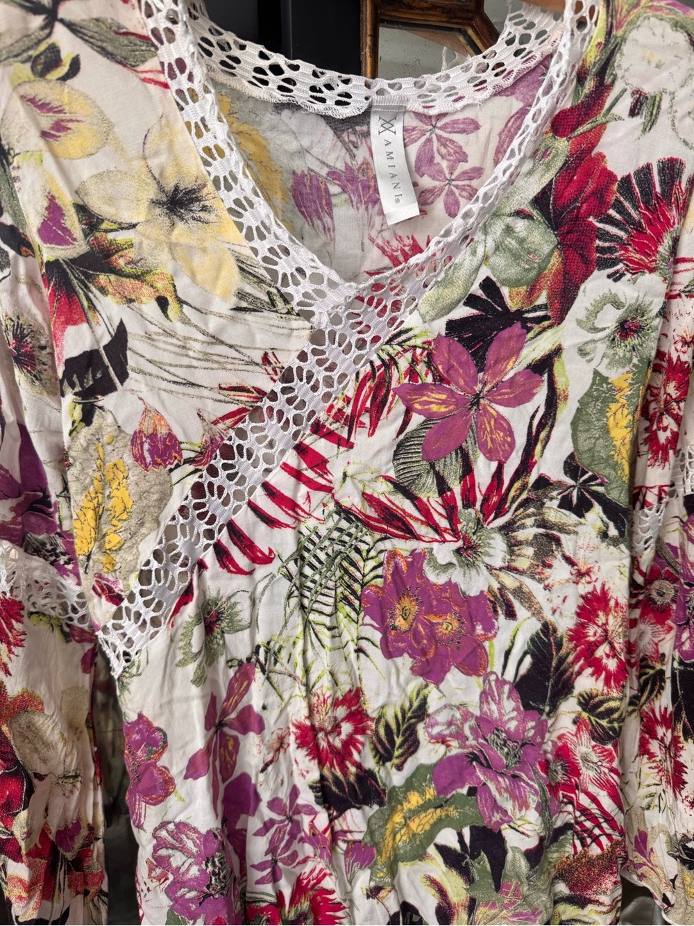 Amiani resort fashion floral cover up